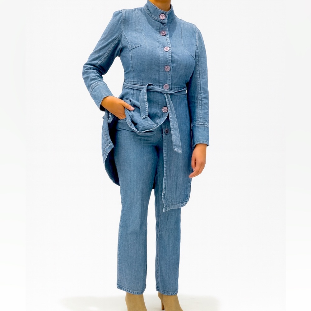 Newport News Jeanology Collection Suit Jacket and Pants Women’s 10 vintage